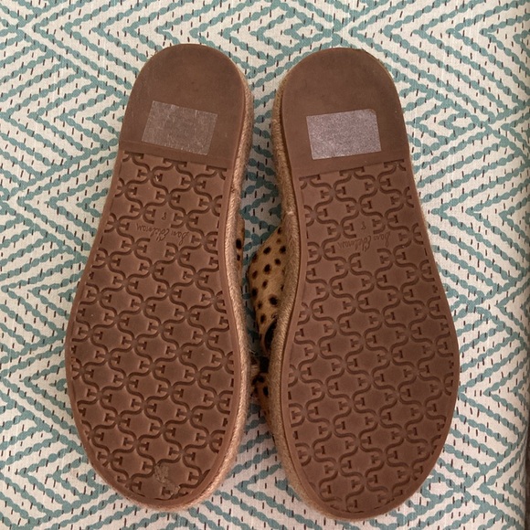 Sam Edelman Sandal womens size 8 Calf hair Korina Cheetah Platform espadrille - Picture 3 of 5